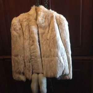 Rabbit fur coat
